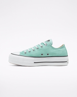 Converse Seasonal Color Chuck Taylor All Star Női Platform Fekete/Fehér/Menta | BKREDOZ-HU